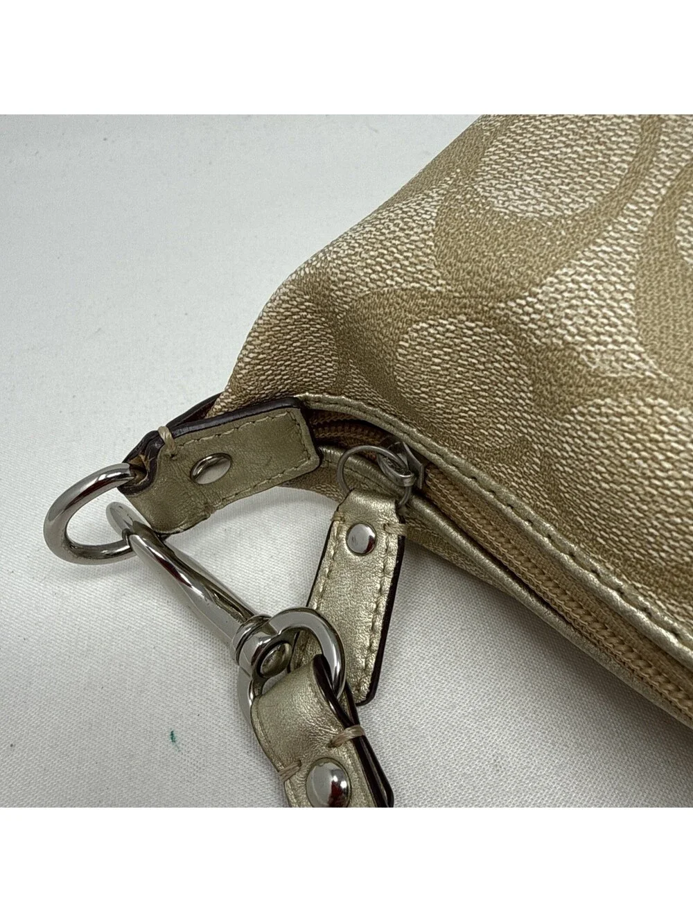 Coach Signature Stripe Demi Bag Small